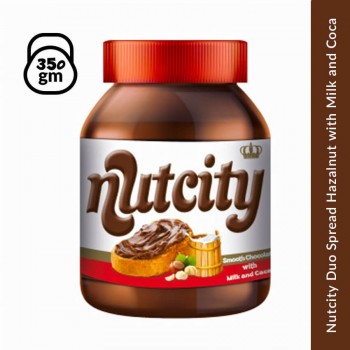 Nutcity Spread smooth chocolate with milk & coca 350